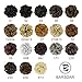 BARSDAR Messy Hair Bun Extensions Hairpiece for Women Updo Scrunchie Hair Piece (M2-33# Darkest Brown mix Dark Auburn)