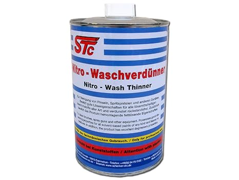 STC Nitro Waschverdünnung 1 L Flasche Reiniger Nitro Wasch Verdünner