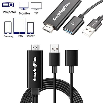 Cable HDMI Compatible con iPhone Galaxy AmazingPlusDeal 1080P ...