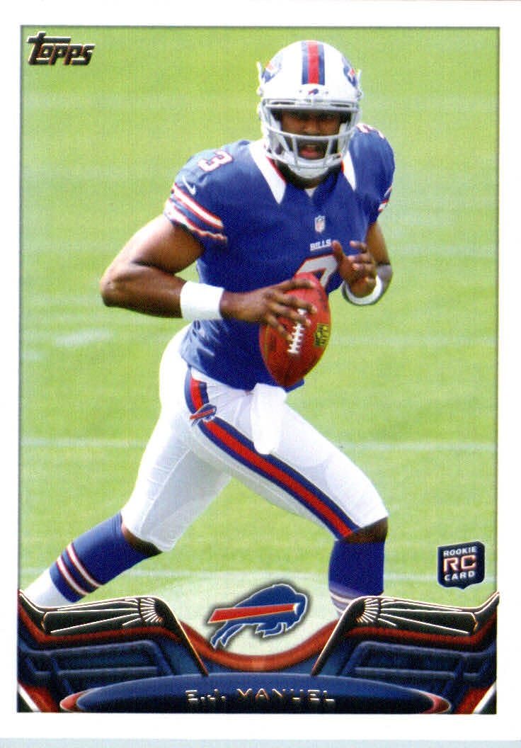 2013 Topps NFL Football Card 215 E.J. Manuel Rookie Card Buffalo
