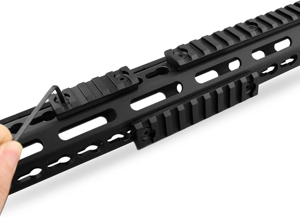 Monoki Keymod Picatinny Rail Sections, 5-Slot 9-Slot 13-Slot Lightweight Picatinny Rail Section for Keymod Handguard Mount Rail System with 3 Allen Wrench & Solid-Style, 3 Pack : Sports & Outdoors