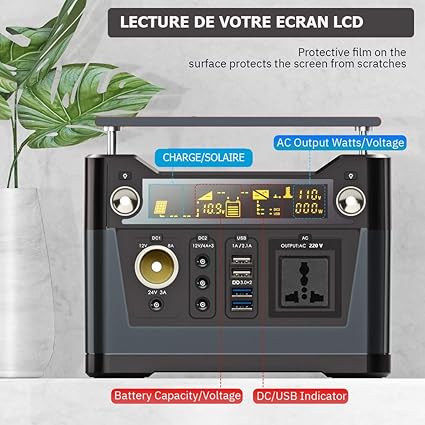 GÜMÜ 300W-generadore solare portátil con AC/DC Inverter para ...