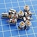 NW 10 Pcs 3-5v Dc 2 Phase 4 Wire Dia 8mm Dc Stepper Motor Micro Stepping Motor for Digital Products Camera Size 8x9.5mm