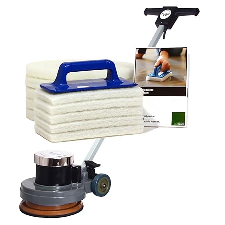 Floorboy 300 XL Polierset, Poliermaschine mit Handpadhalter, Pads, Anleitungen und Padkunde von Bioraum