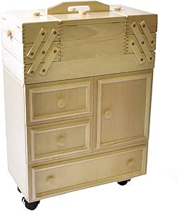Aumuller Korbwaren Gmbh and Co. Kg - Armario costurero con Ruedas