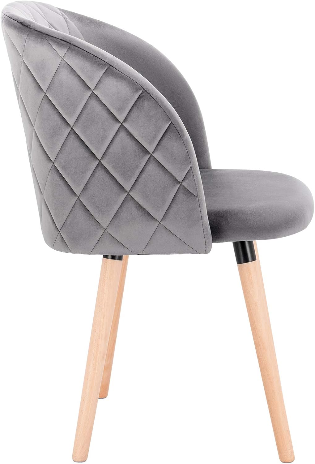 Samt Retro Design EUGAD 0301BY-4 4X Esszimmerstühle Wohnzimmerstuhl