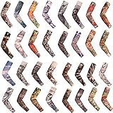 Unisex Fake Tattoo Arm Sleeve Cycling Sun Protective Uv Cover Arm Cooler (Pack of 8)