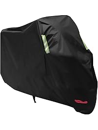 Anglink Waterproof Motorcycle Cover, All Weather Outdoor Protection, 210D Oxford Durable & Tear Proof for 104 Inch XXL Motorcycles Like Honda, Yamaha, Suzuki, Harley and More