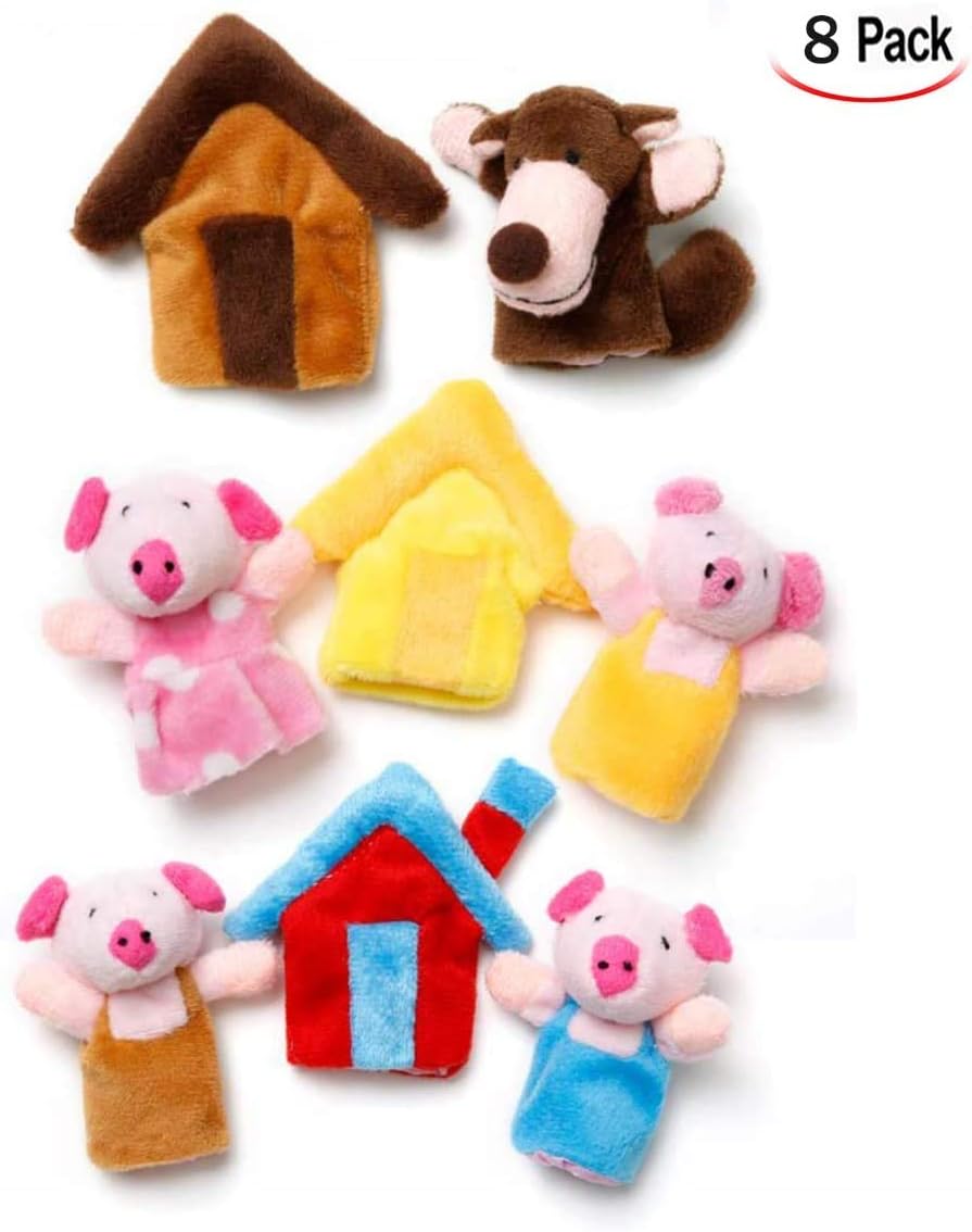 Jzhen Different Cute Hand Finger Animal Puppets Cartoon Baby Early Education Toys for Children Gift, Multicolor, 7cm x 3cm - Image 3