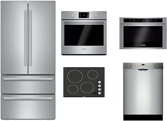 Amazon Com Bosch 5 Piece Stainless Steel Kitchen Package