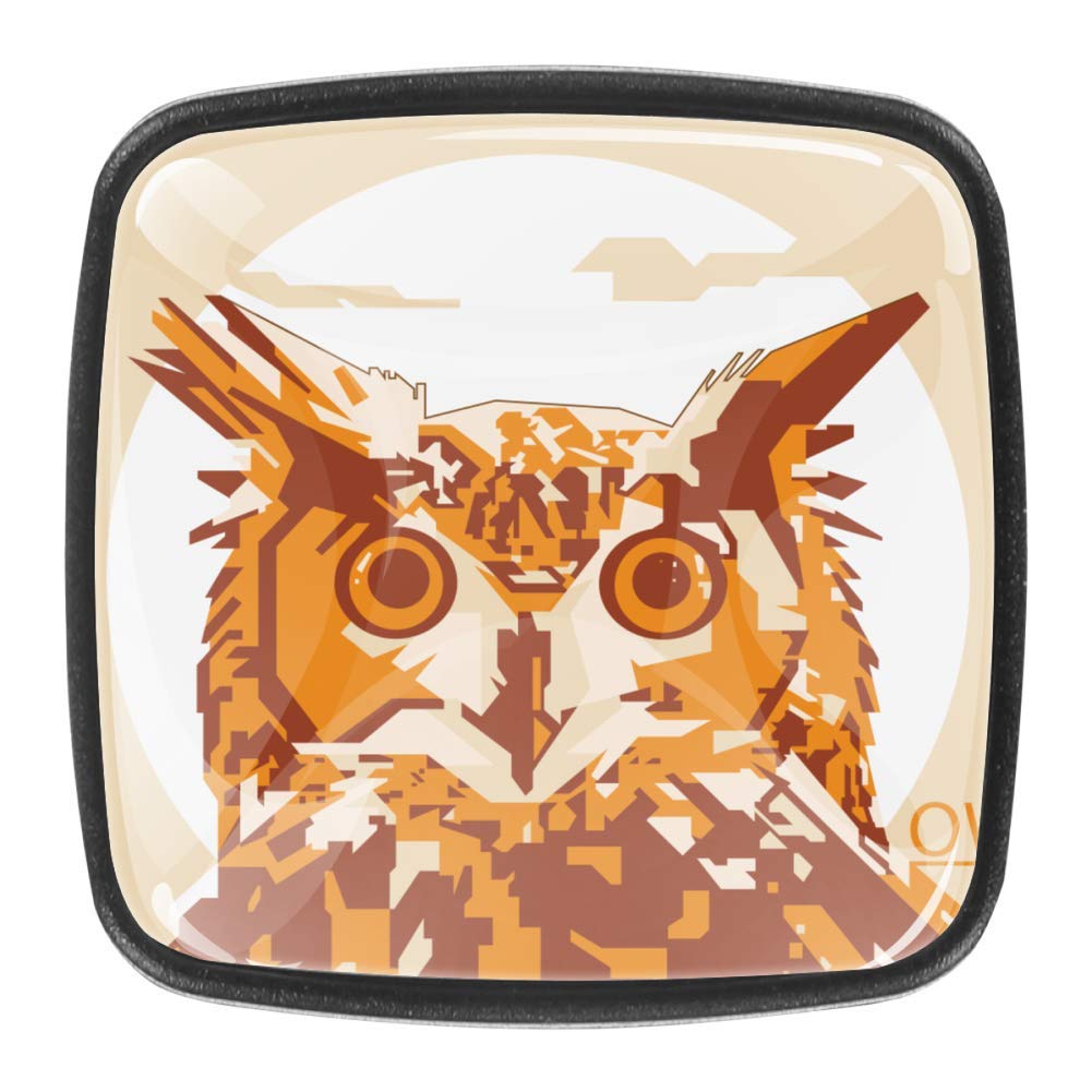 Schrankknöpfe und Griffe Eule Braun Küche Schrank Knöpfe Bling Kommode