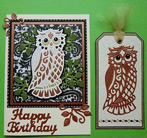 Sweet Dixie Owl and Branch Die, Grey, 23.3 x 13 x 0.8 cm - Image 4