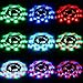 WenTop Led Strip Light Kit Waterproof SMD 3528 32.8Ft(10M) 600leds Led Tape Light Dimmable with DC12v Power Supply and 44K Remote Controller for Under Cabinet, Bed, Stairs, TV Backlighting - RGB Only