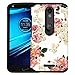 Droid Turbo 2 Case,Harryshell(TM) Rose Flower Full Protective Anti- Shock Dual Layer Hybrid Armor Defender Case Cover for Motorola Droid Turbo 2 (F-1)