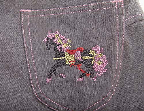 Huntley Childs Grey Pony Stitched Riding Pant 8 - Thumbnail 3