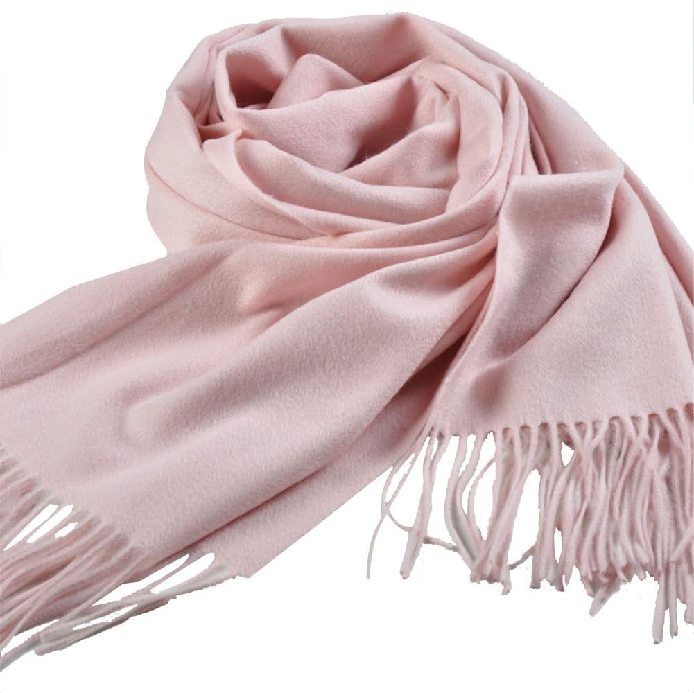 Sherry007 Women's Extra Large 78"x27" Cashmere Wool Blend Tassels Winter Blanket Scarf Shawl Wrap