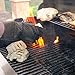 Verde River Products Gecko Grip Gloves, Silicone Heat Resistant Grilling BBQ, Oven, Grill, Baking, Smoking and Cooking Gloves, Med-Large, Black