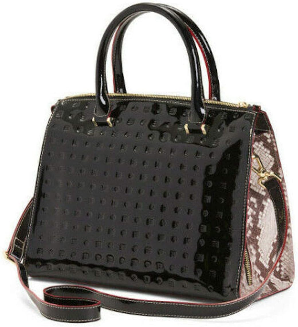 arcadia patent leather satchel