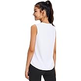 JOCMIC Girls Tank Tops, Quick Dry Kids Athletic Shirts, UPF50+ Workout Tanks for Dance Running Gymnastics