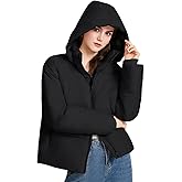 Yimoon Womens Cropped Puffer Jacket Winter Warm Quilted Jacket Short Puffer Coat with Removable Hood