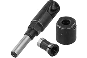 Router Bit Extension Rod Collet for 1/4 Inch, 8mm, and 1/2 Inch Shank Engraving Machine Milling Cutter Accessory, Metal Milli