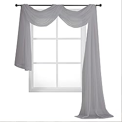 OVZMEGrey Sheer Window Scarf Vanlance Extra