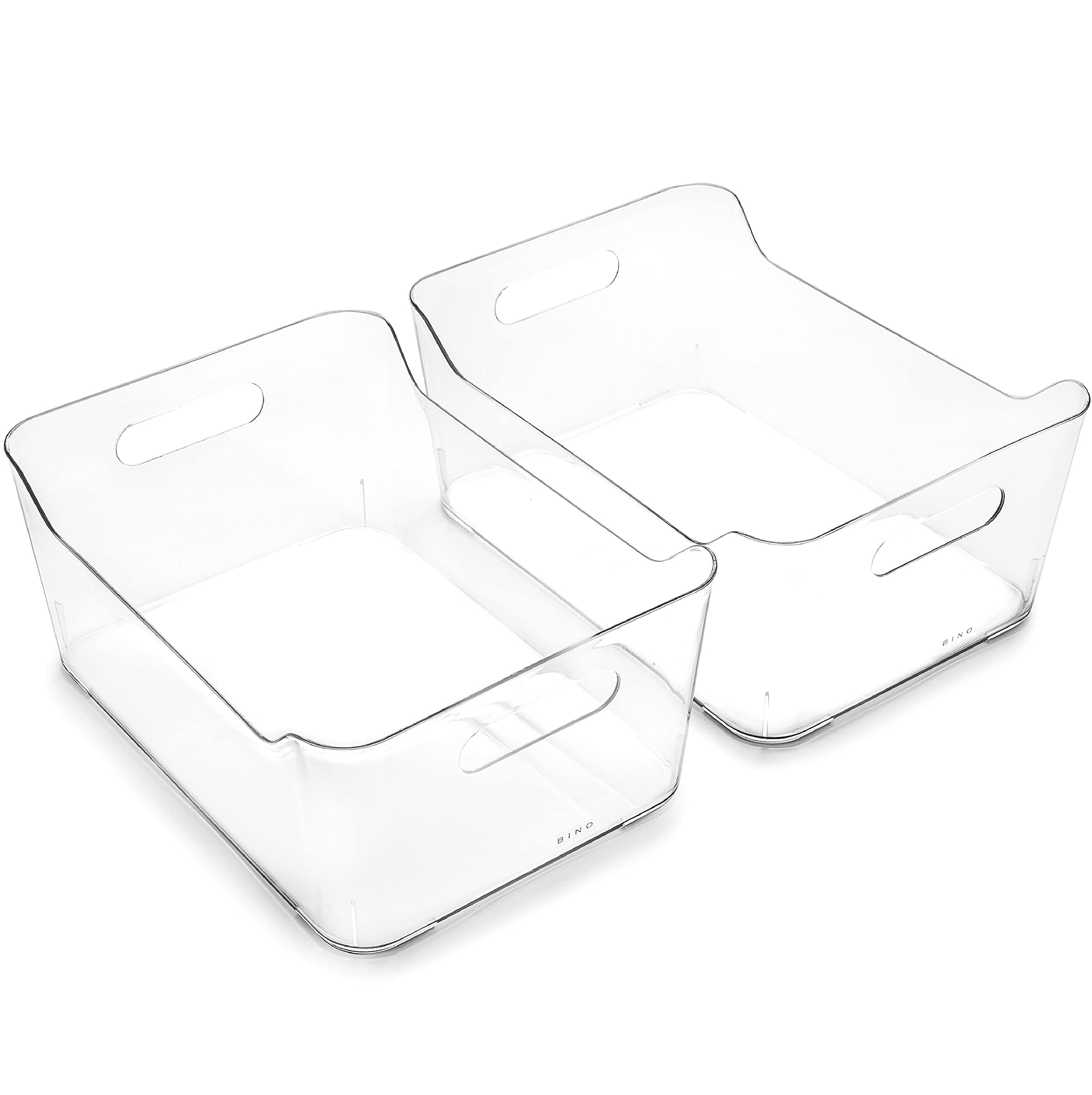 Photo 1 of 1 BIN    BINO | Plastic Storage Bin, Large - | THE SOHO COLLECTION | Pantry Organizers and Storage Containers | Fridge Organizer Bins | Kitchen Cabinet Organizer | Medicine Cabinet Bin