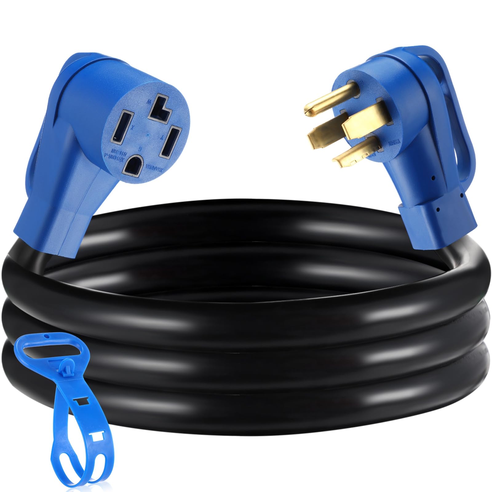 Photo 1 of Kanayu 10 FT 4 Prong Dryer EV Extension Cord 30 Amp Compatabile with NEMA 14-30P to 14-30R for Level 2 EV Charging and 4 Prong Dryer Power STW 10 Gauge Flexible Cable with Grip Handle ETL Listed