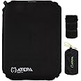 ATEPA Inflatable Stadium Seat Cushion, Self-Inflating Memory Foam Stadium Seats Camping Accessories Chair Pad for Outdoor Airplane Travel Bleacher Patio Backpacking