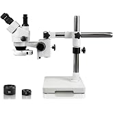 Vision Scientific VS-3FZ-IFR07 Simul-Focal Trinocular Zoom Stereo Microscope | 10x WF Eyepiece, 0.7X—4.5X Zoom, 3.5X—90x Magn