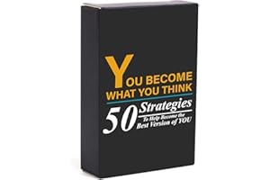 MINDMOSAIC You Become What You Think - Affirmation Cards for Men, 50 Double-Sided Daily Motivational Inspirational Cards to Elevate An Athlete Mindset, Affirmation Gifts for Husband, Motivation Gift for Coworker