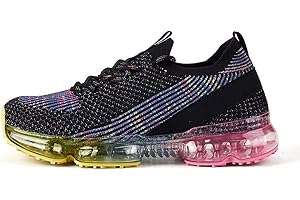 LUCKY STEP Women Air Cushion Fashion Sneakers Breathable Casual Comfortable Lightweight Walking Shoes