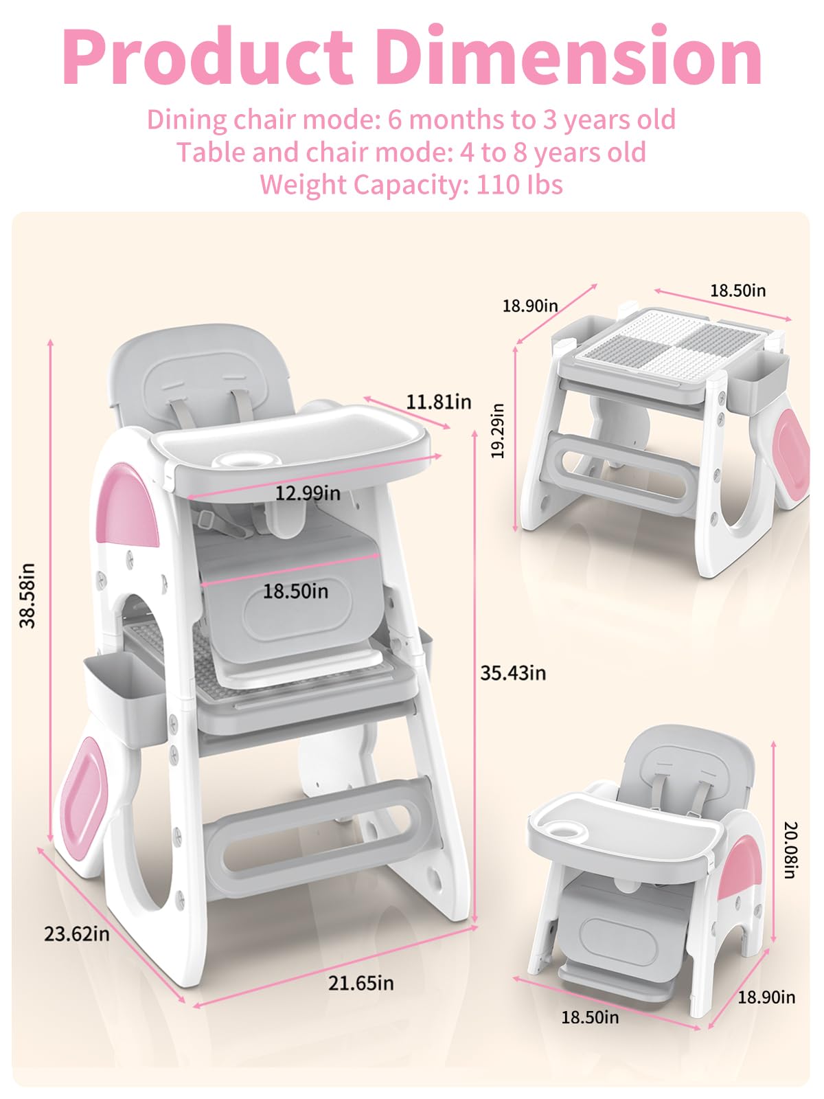 Photo 1 of High Chair, High Chair for Baby, Chair &Table Se