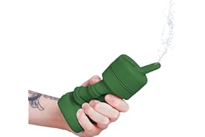 TUSHY Travel Bidet: Collapsible & Expandable for Discreet Portability, Refreshing Clean for Home, Camping, Outdoors & Travel (Helps Hemorrhoid Relief, Peri Bottle for Postpartum Care), Evergreen