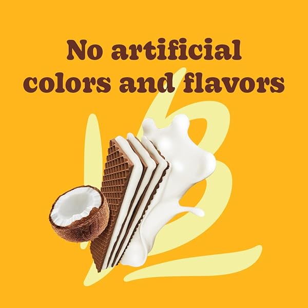 BAUDUCCO COCONUT WAFERS – CRISPY WAFER COOKIES WITH 3 DELICIOUS, INDULGENT DECADENT LAYERS OF COCONUT FLAVORED CREAM – DELICIOUS SWEET SNACK OR DESERT – 5.0OZ (PACK OF 1)