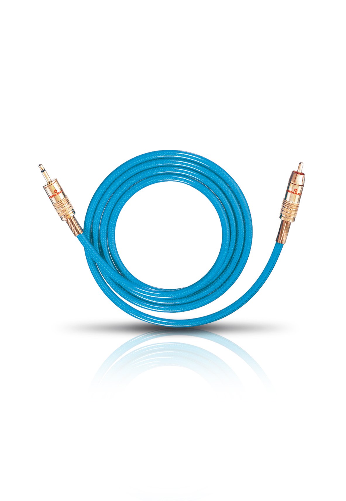 Oehlbach NF 113 NF Audio Cable 3.5 mm Jack to RCA Blue 3 m