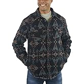 Jachs Men's Wool Blend Sherpa Lined Flannel Shirt Jacket