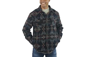 JACHS NEW YORK Jachs Men's Wool Blend Sherpa Lined Flannel Shirt Jacket