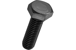 Kozelo 10 Pcs Hex Head Screws Bolts - [M6-1x20] Carbon Steel Grade 10.9 Fully Threaded Hex Tap Metric Hexagon Head Machine Bo