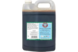 Miso Master Organic Miso Tamari, Gluten-Free Soy Sauce Substitute, USDA Organic, Vegan, Kosher, Non-GMO, 1 gallon jug