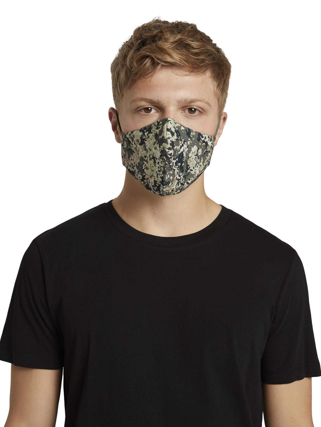 TOM TAILOR Men's Reusable fabric mask 1025196, 10392 - Camouflage Aop, ONESize