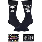 HAPPYPOP Unique Birthday Gifts Women Men - 18th 30th 40th 50th 60th 70th Birthday Socks