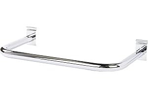 SSWBasics Chrome U-Shaped Hangrail for Gridwall - Grid Wall Accessory - Retail Gridwall Accessories