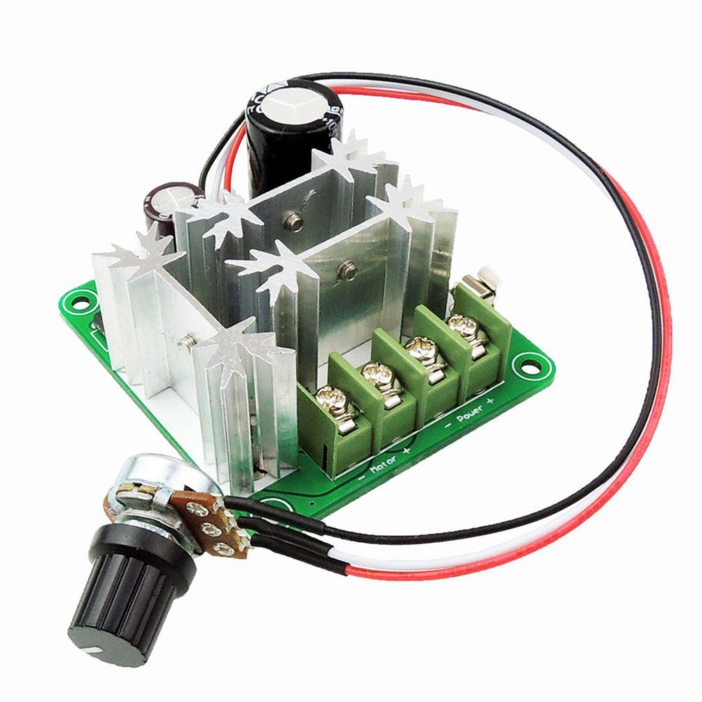 YUNIQUE GREEN-CLEAN-POWER - Motor Speed Controller DC 6-90V 15A | PWM Control 13KHz | for Fans, Pumps, Industrial Motors | Suitable for Hobby and Industry, 64x59mm, 77g
