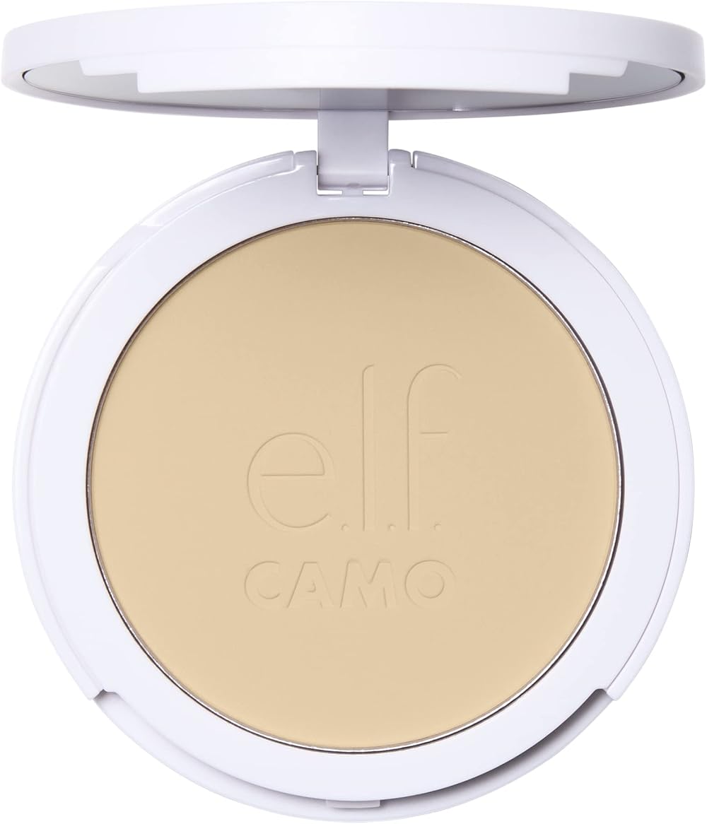 e.l.f. Camo Powder Foundation Fair 150 C — Primer-Infused, Buildable Coverage
