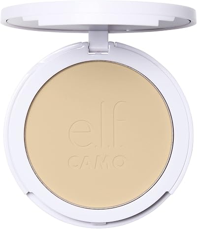 e.l.f. Camo Powder Foundation Fair 150 C — Primer-Infused, Buildable Coverage