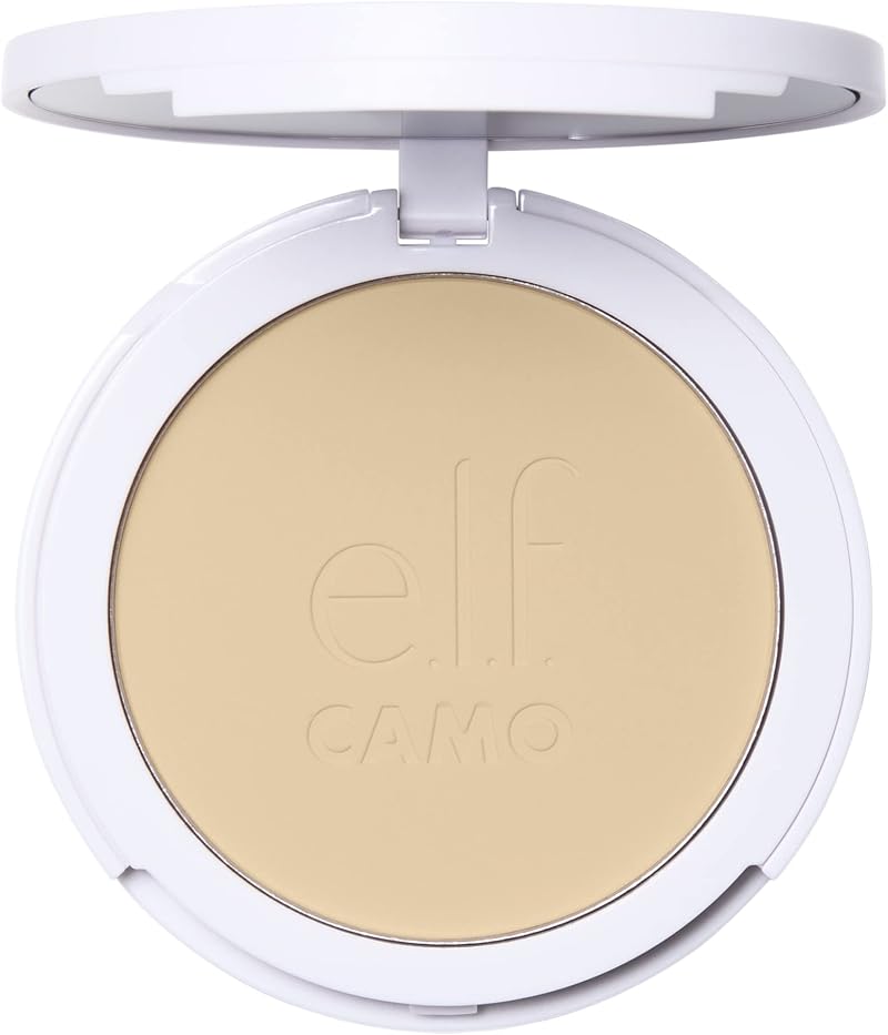 e.l.f. Camo Powder Foundation Fair 150 C — Primer-Infused, Buildable Coverage