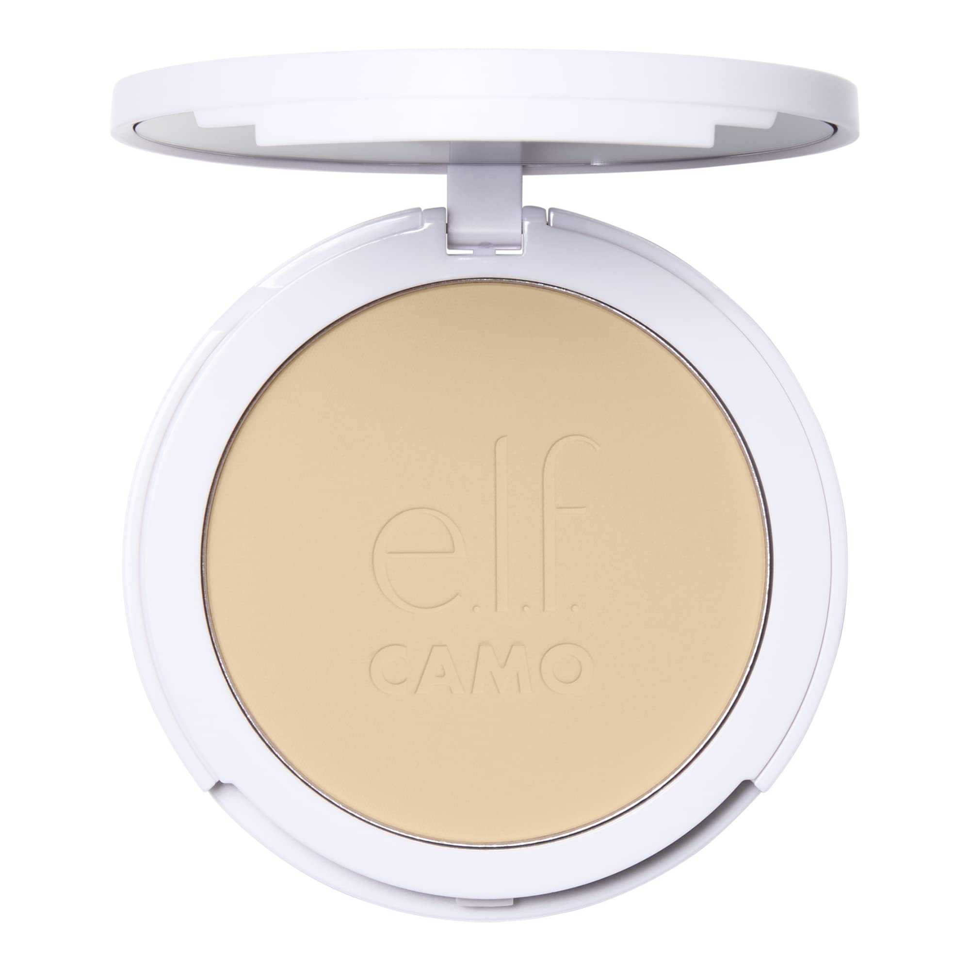 E.l.f. Camo Powder Foundation, Lightweight, Primer-Infused Buildable & Long-Lasting Medium-to-Full Coverage Foundation, Fair 150 C