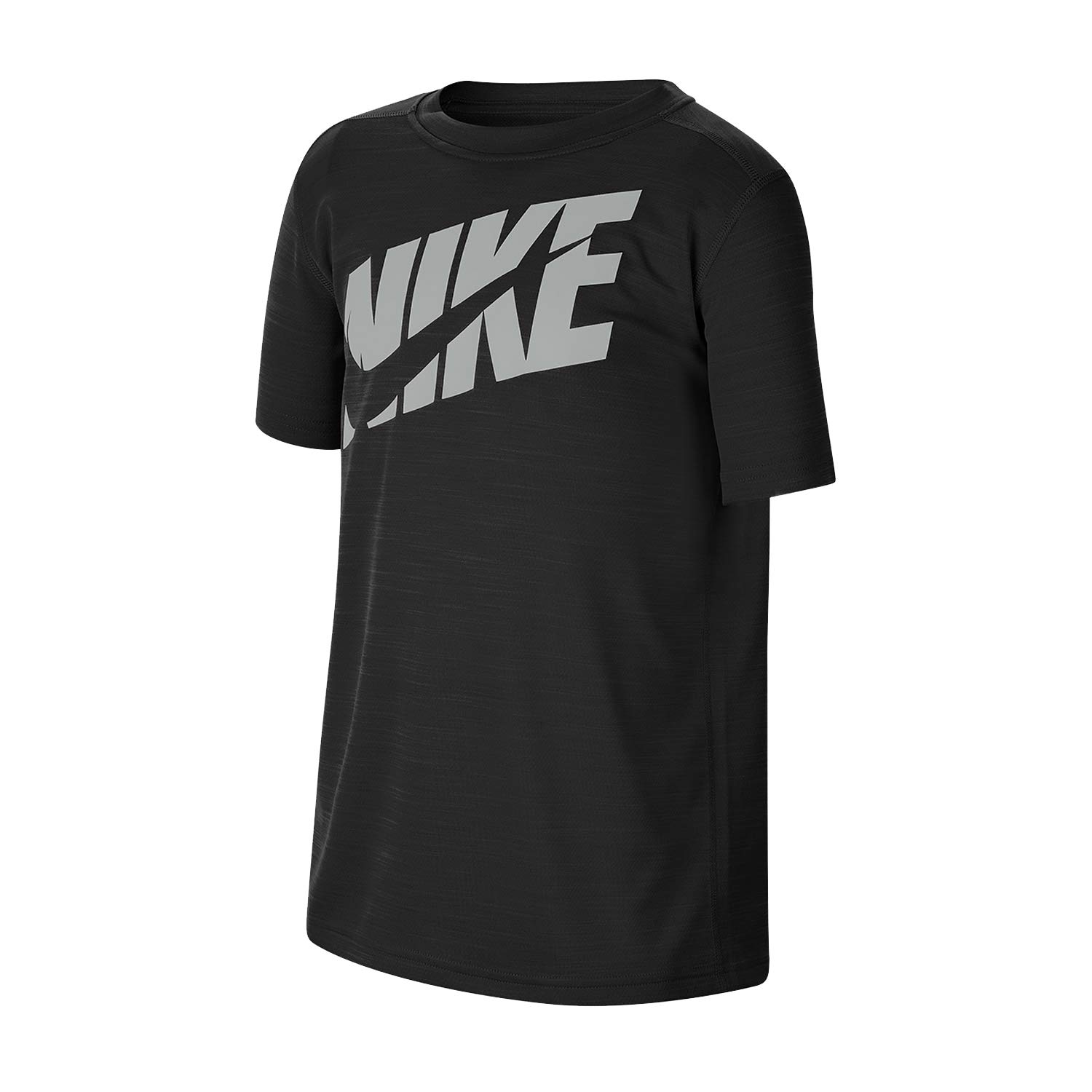 Nike B Nk Hbr+ Perf Top Ss T-Shirt - Black/(Light Smoke Grey), X-Large