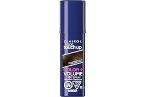 Clairol Root Touch-Up Color + Volume 2-in-1 Temporary Spray, Dark to Medium Brown Hair Color, Pack of 1